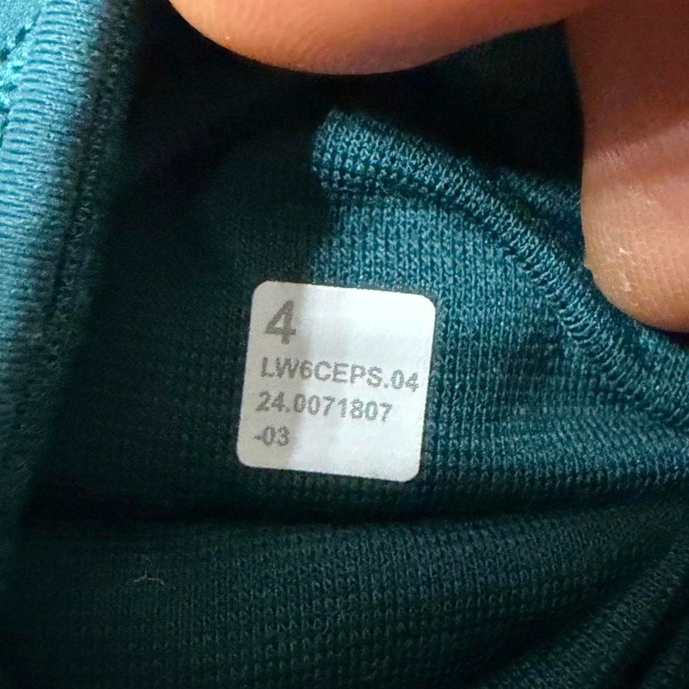 Lululemon Wunder Train High-Rise Crop with Pockets 23" Storm Teal - Picture 5 of 5